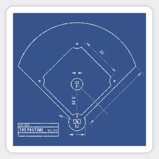 Blueprint of Baseball Magnet